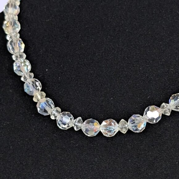 V. White AB Crystal Choker Necklace - Picture 2 of 5